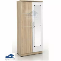 lemari pakaian lemari baju 2 pintu kaca panjang by prodesign
