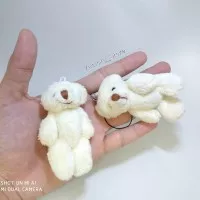 Gantungan Kunci Dan Hp Bentuk Boneka Panda Putih Lucu