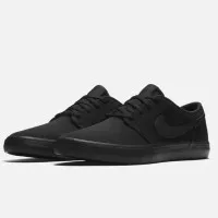 Sepatu Nike SB Portmore II Solarsoft Canvas Black 880268-001 ORIGINAL