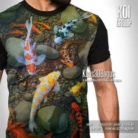 Kaos IKAN KOI Grup | Kaos Gambar Ikan Koi di Kolam