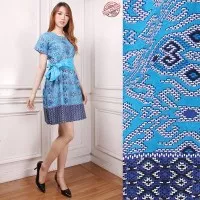Kyara Dress batik maxi pendek wanita mini dress fit to L