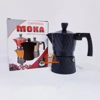 MOKA POT 3 CUPS MOTIF / TEKO PEMBUAT KOPI / ESPRESSO COFFEE MAKER