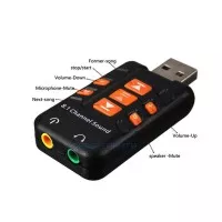 Sound Card USB Adapter 8.1 Channel 3D Audio Microphone - usb sound