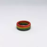 Classic rainbow wooden ring