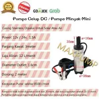 pompa air celup 24V DC mini submersible pompa minyak solar air celup