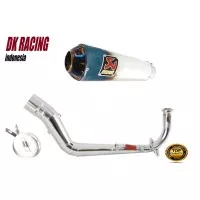 knalpot racing yamaha mio soul gt akrapovic blue new