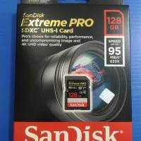 SDHC Sandisk EXtreme Pro 128GB Read Speed 95mb/s SDHC