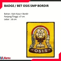 BADGE / BET OSIS SMP BORDIR (JUAL GROSIR)