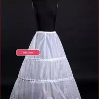 Petticoat 3 ring / pengembang gaun pesta pengantin rok panjang dewasa
