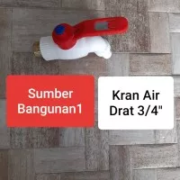 Kran air drat 3/4 // keran plastik // kran PVC