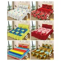 Sprei Rumbai King 180x200 Arrow Big Rose Rainbow / Seprei Sprei Kado