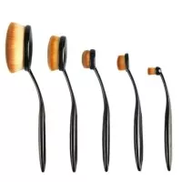 Tower pro oval face eye make up brush black high quality soft bristles