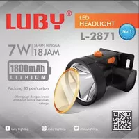 Luby Senter Kepala Super Terang LED L-2871 500 Meter 18 Jam