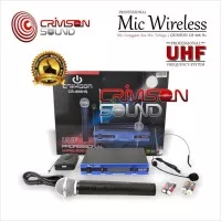 Mic Wireless Crimson CR- 966HS dan Mic telinga