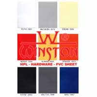 Decosheet PVC Sheet WINSTON Warna Solid Dop Doff Decorative Paper