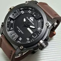 Jam Tangan Pria Quicksilver Leather Surf Coklat