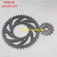 GEAR GIR DEPAN BELAKANG 428 40.T 15.T VEGA ZR JUPITER Z NEW 2010