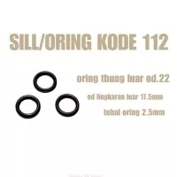 Seal/oring kode 112(seal tabung luar tabung od.22)