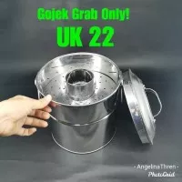 Panci Kukus Stainless 22CM / Panci Bakso / Tong Langseng Panci