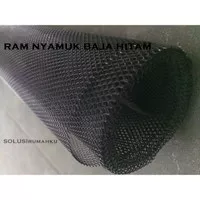 PER 50 CM RAM NYAMUK BAJA HITAM KAKU / KAWAT KASA PINTU JENDELA TIKUS