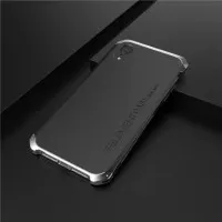 Case iPhone XR 6.1 ELEMENT SOLACE Full Cover Casing + Metal Bumper HP - Full Black