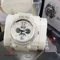 Jam Tangan Digitec DG-2096T Double Time, Kualitas Original - Putih