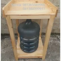 Meja dispenser/Rak/Meja Galon air/Tempat dispenser/Rak kayu/Mebel/Kayu