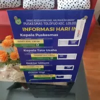 Papan Informasi Kehadiran 60 cm x 40 cm