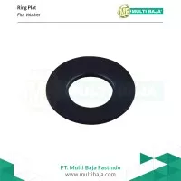 Ring Plat Baja M12 (Hitam) Flat Washer