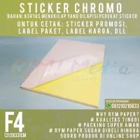 Kertas Sticker Chromo F4 (1 Rim/500 lembar)