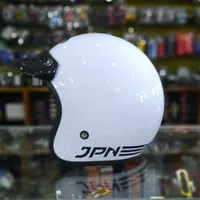 Helm Bogo Retro JPN ARC Putih White Glossy + PET