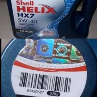 Oli Shell Helix HX7 Plus SAE 5W-40 API SN Plus Fully Synthetic 4 Liter
