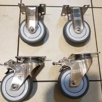 Roda Trolley Stainless 4 inch 2Rem 2Mati