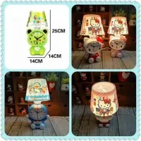 Lampu Tidur Tudung dan Jam Weker Karakter Doraemon Hello Kitty