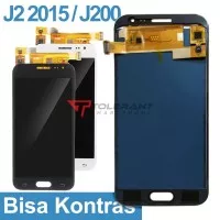 LCD + TOUCHSCREEN SAMSUNG J2 J200g KONTRAS ENABLE BLACK WHITE GOLD