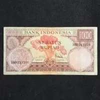 Uang Kuno 100 Rupiah Seri Bunga Tahun 1959