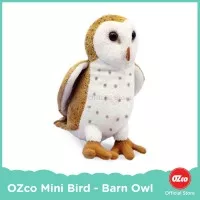 OZco Mini Bird Barn Owl / Boneka Burung Hantu Jawa Mini