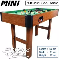 Mini Pool Table 4-ft MDF - Mainan Hadiah Anak Meja Biliar Billiard