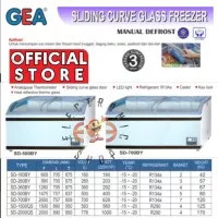 GLASS CURVE FREEZER SD-500/ FREEZER KACA CEMBUNG/ GEA/ MURAH