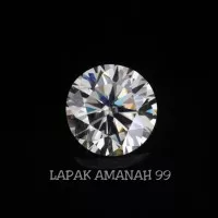 Sparkling Real Moissanite Diamond Seperti Berlian