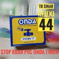Stop Kran Onda Engkol Polos 1 inch PVCBV Ball Valve Kuning