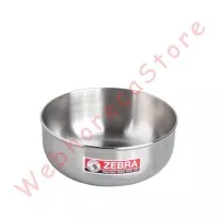 Zebra Water Bowl 16 cm/ Mangkok Air Pendek Stainless 304 1.2L