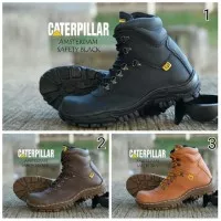 Sepatu Pria, Caterpillar Amsterdam Safety Boots Murah Promo - Hitam, 3