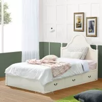 iFURNHOLIC Jeniffer Single Bed 120 I Rangka Tempat Tidur Laci
