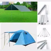 Tiang Tenda Awning Rod Besi KATLA 2 x 2 meter Canopy Flysheet Bivak
