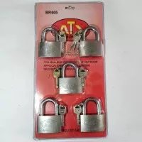 gembok master key 60mm/ gembok 60mm 5 pcs set ATS + master key BR605