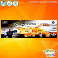 Mainan Senjata Senapan Tembakan Anak Mega X-Gun Semi-Auto Blaster