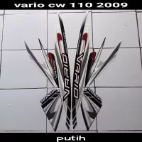 stiker striping body motor vario cw 110 2009 putih