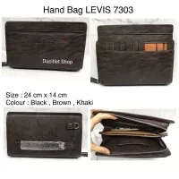 Tas Tangan Kulit/Hand Bag Leather Man LVS/Clutch Wallet/Dompet Levis