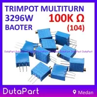 Multiturn 100K Ohm Potensiometer Trimpot Trimmer Resistor 3296 3296W